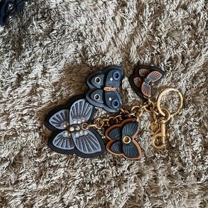 Coach butterfly key chain